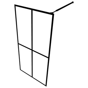 vidaXL Walk-in Shower Screen Matt Safety Glass 90x195 cm