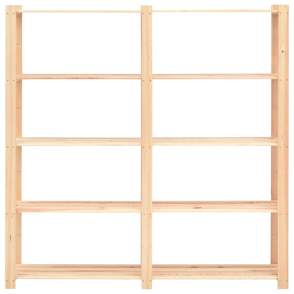vidaXL Storage Rack with 5 Shelves 170x38x170 cm Solid Pine Wood 500 kg