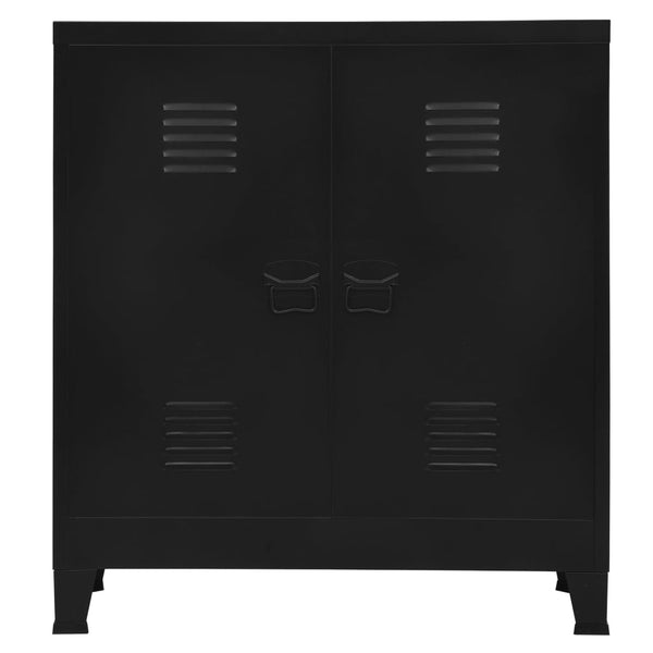 vidaXL Storage Cabinet Industrial Black 90x40x100 cm Steel