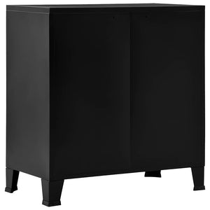 vidaXL Industrial Storage Cabinet Black 75x40x80 cm Steel