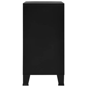 vidaXL Industrial Storage Cabinet Black 75x40x80 cm Steel