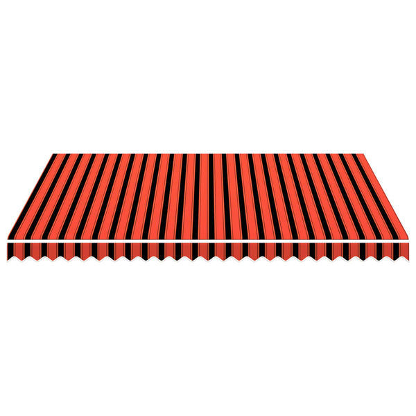 vidaXL Awning Fabric Canvas Orange & Brown 3.5x2.5 m
