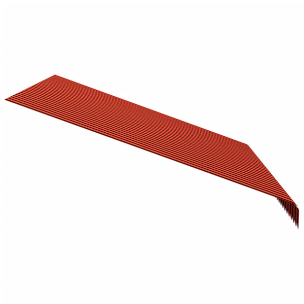 vidaXL Awning Fabric Canvas Orange & Brown 4x3 m