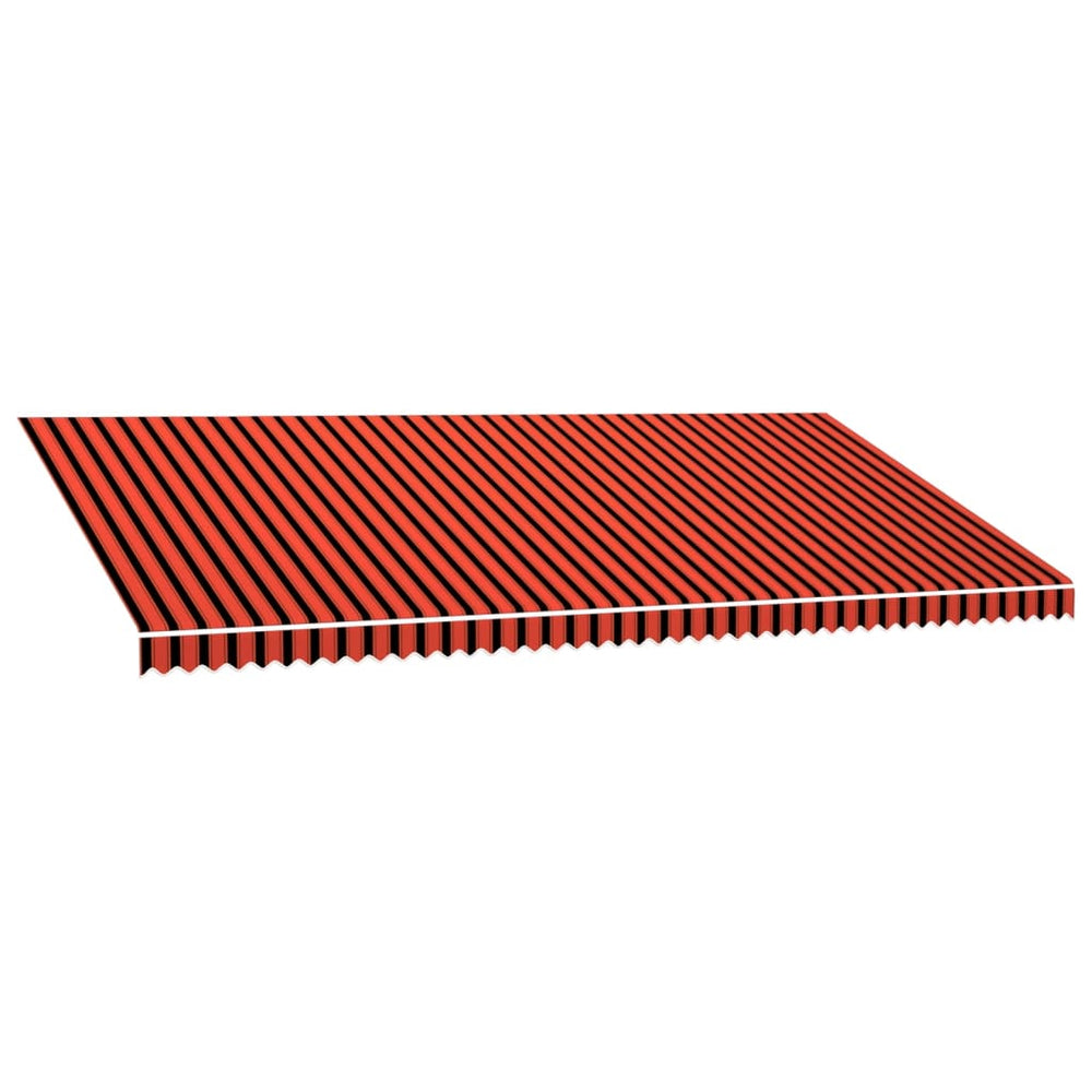 vidaXL Awning Fabric Canvas Orange & Brown 6 x 3 m