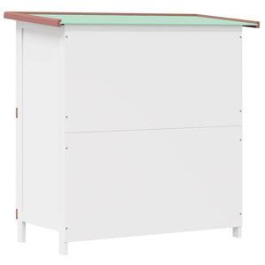 vidaXL Rabbit Hutch 4 Doors Brown Wood