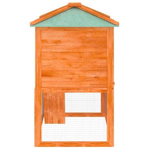 vidaXL Small Animal/Rabbit Hutch 2 Stories Wood