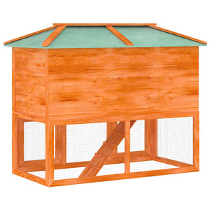 vidaXL Small Animal/Rabbit Hutch 2 Stories Wood