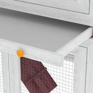 vidaXL Small Animal/Rabbit Hutch 2 Stories Brown Wood