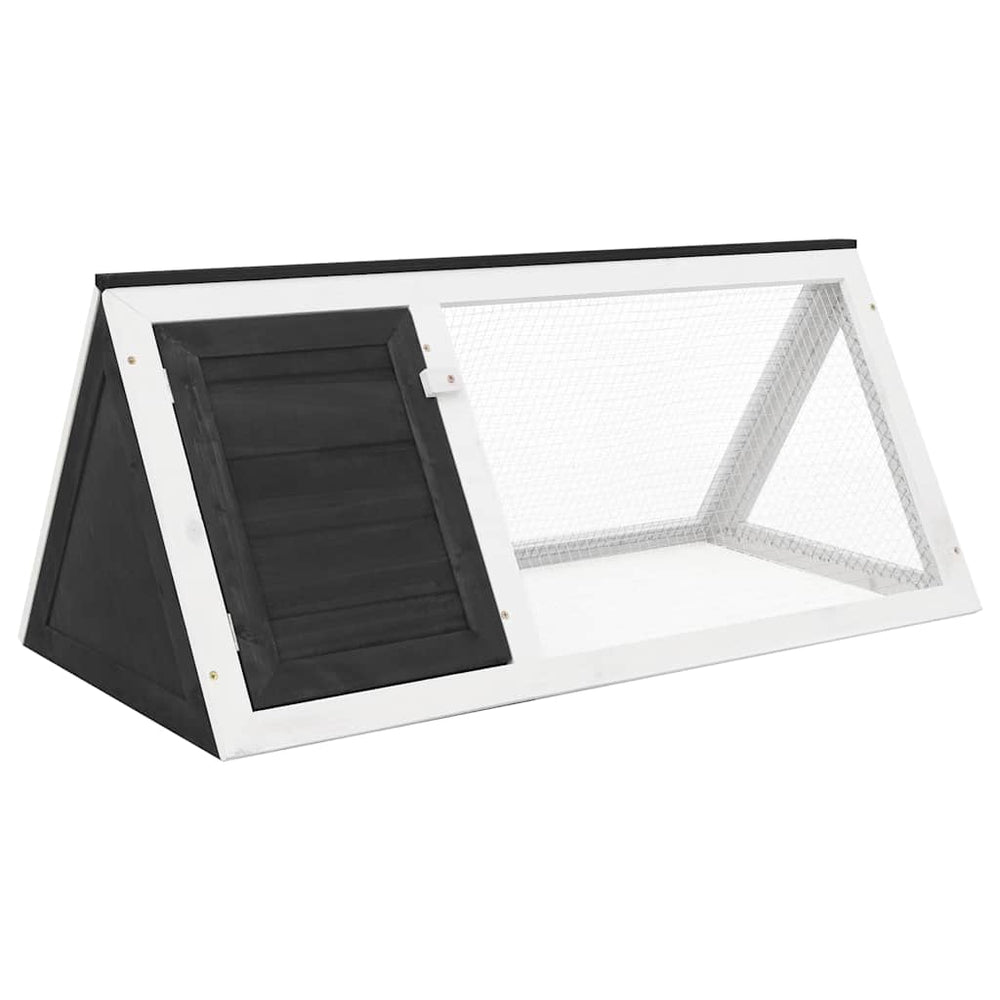 vidaXL Small Animal/Rabbit Hutch Grey Wood