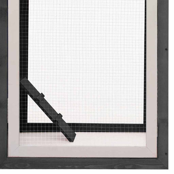 vidaXL Chicken Coop Grey 170x81x110 cm Solid Pine & Fir Wood