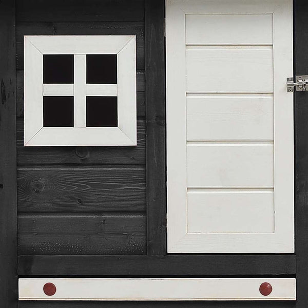 vidaXL Chicken Coop Grey 170x81x110 cm Solid Pine & Fir Wood
