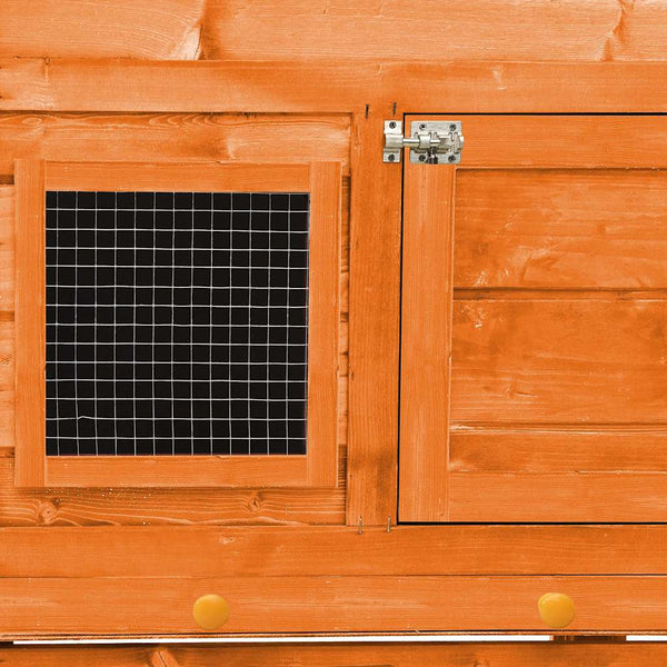 vidaXL Rabbit Hutch 140x63x120 cm Solid Fir Wood