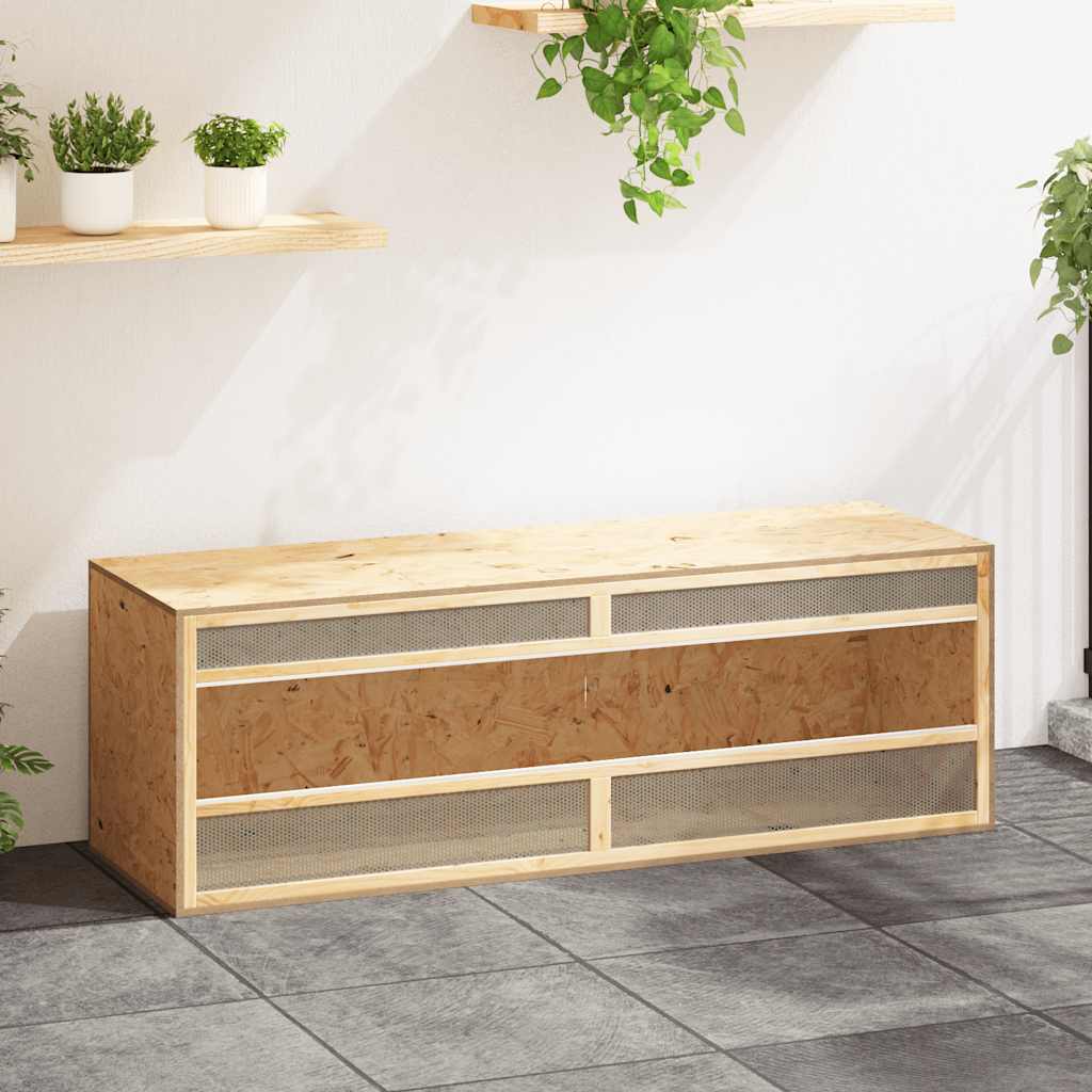 vidaXL Terrarium Wood-based Material 144x46x48 cm