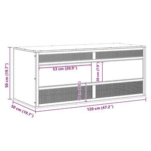vidaXL Terrarium Engineered Wood 120x50x50 cm