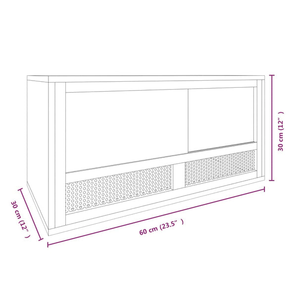 vidaXL Terrarium Engineered Wood 60x30x30 cm