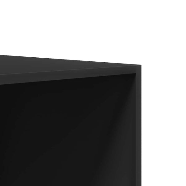 vidaXL Wardrobe Black 100x50x200 cm Engineered Wood