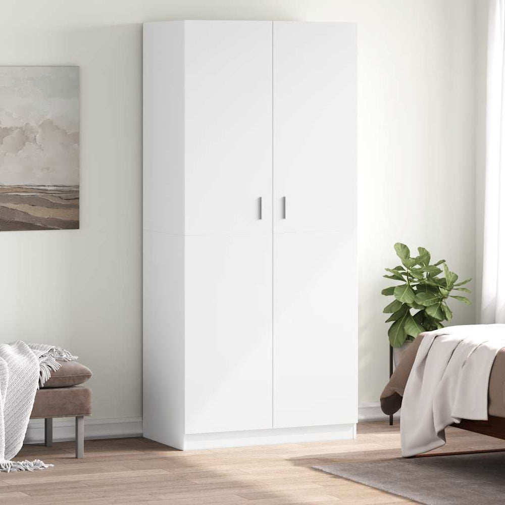 Weißer Kleiderschrank 90x52x200 cm