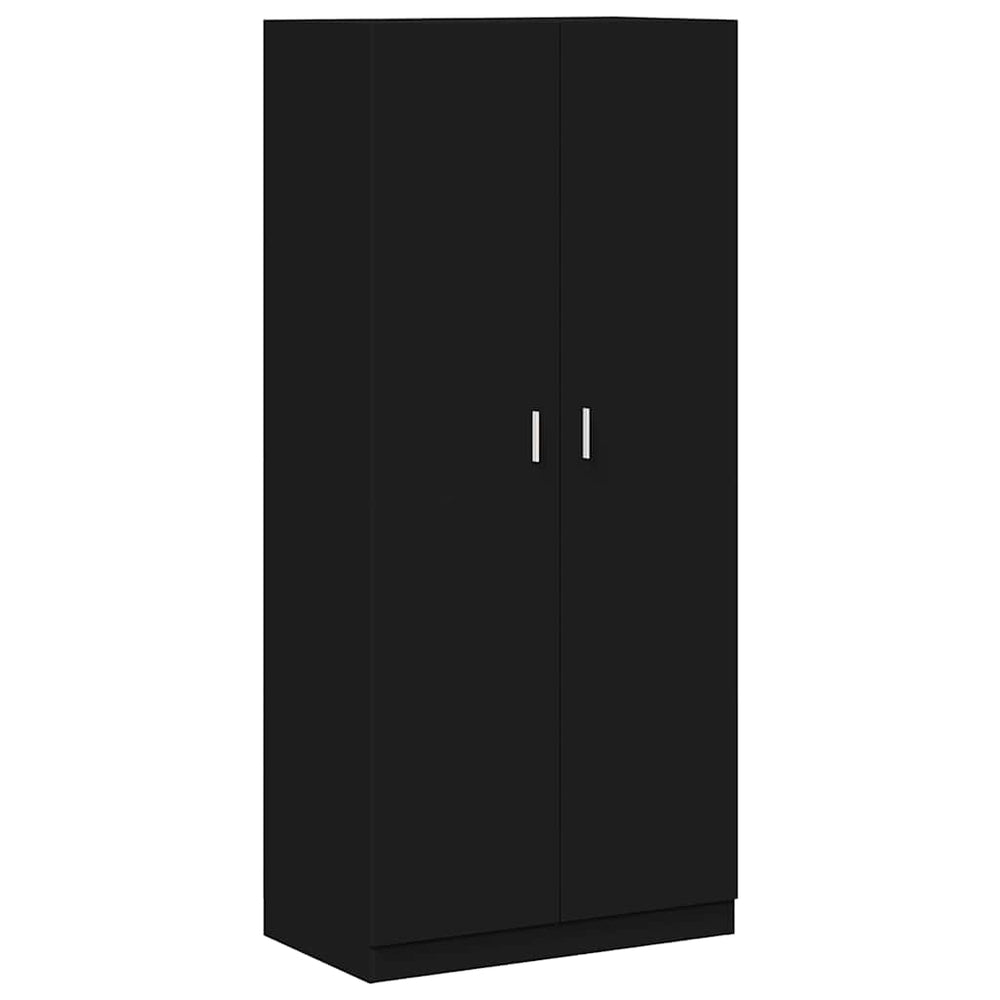 Schwarzer Kleiderschrank 90x52x200 cm