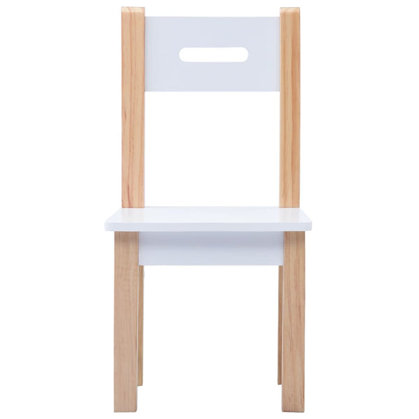 vidaXL 3-Piece Kids' Seating Set with Chalkboard Black and White