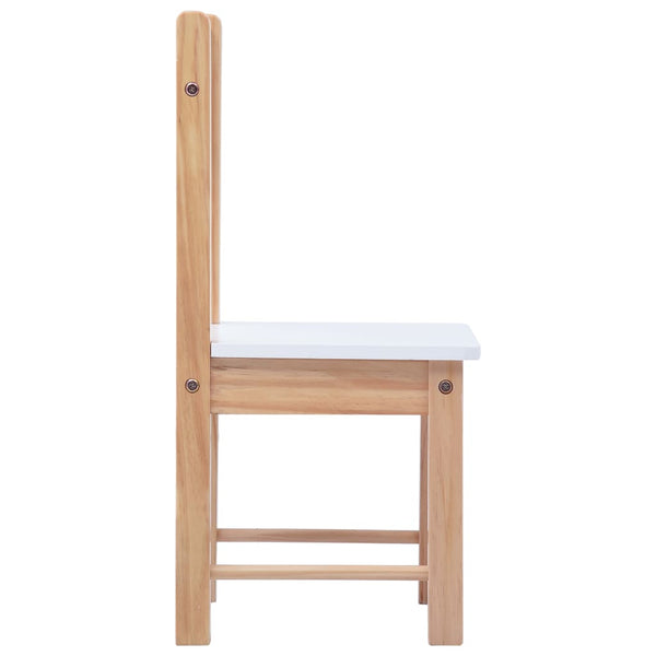 vidaXL 3-Piece Kids' Seating Set with Chalkboard Black and White