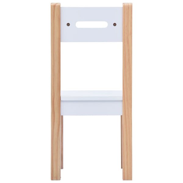 vidaXL 3-Piece Kids' Seating Set with Chalkboard Black and White