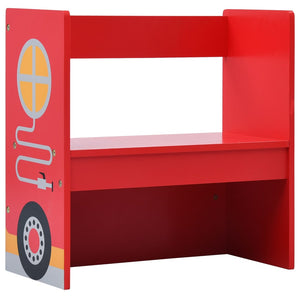 vidaXL 3-Piece Kids' Seating Set Fire Truck Design Wood