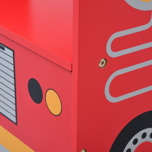 vidaXL 3-Piece Kids' Seating Set Fire Truck Design Wood