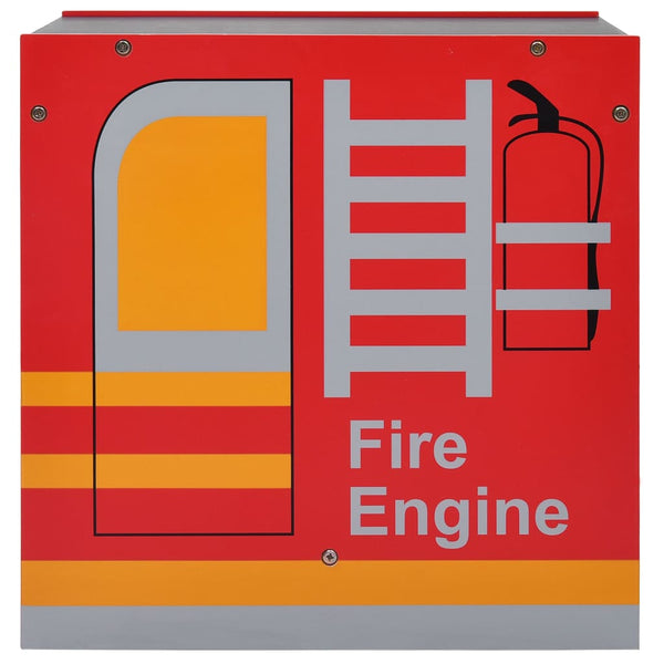 vidaXL 3-Piece Kids' Seating Set Fire Truck Design Wood