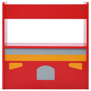 3-tlg. Kinder-Sitzgruppe Feuerwehrauto-Design Holz