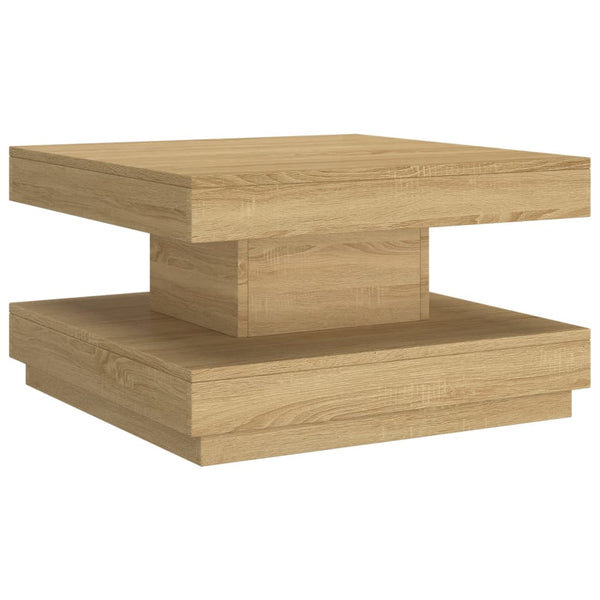 vidaXL Coffee Table Light Brown 60x60x35 cm MDF