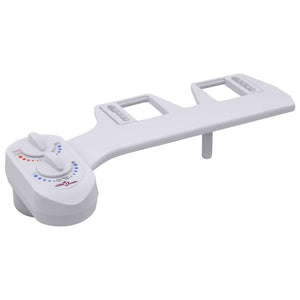vidaXL Bidet Attachment for Toilet Seat Hot Cold Water Single Nozzle