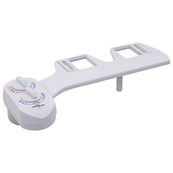 vidaXL Bidet Attachment for Toilet Seat Hot Cold Water Single Nozzle