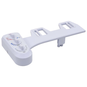 vidaXL Bidet Attachment for Toilet Seat Hot/Cold Water Dual Nozzles