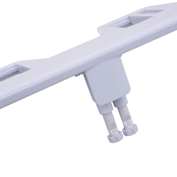 vidaXL Bidet Attachment for Toilet Seat Hot/Cold Water Dual Nozzles