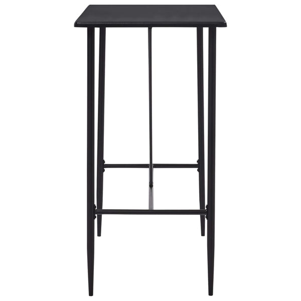 vidaXL Bar Table Black 120 x 60 x 110 cm MDF