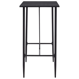 vidaXL Bar Table Black 120 x 60 x 110 cm MDF