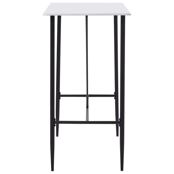 vidaXL Bar Table White 120 x 60 x 110 cm MDF