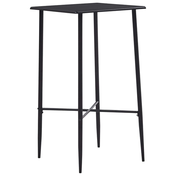 vidaXL Bar Table Black 60 x 60 x 111 cm MDF