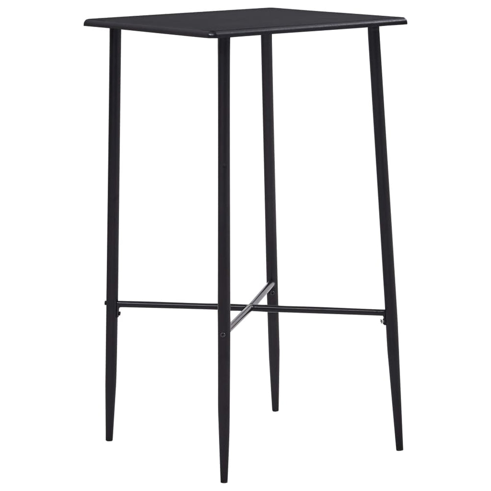 vidaXL Bar Table Black 60 x 60 x 111 cm MDF