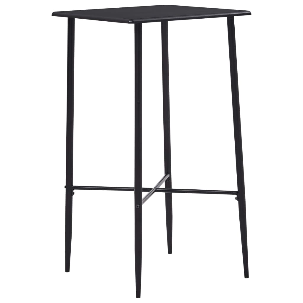 vidaXL Bar Table Black 60 x 60 x 111 cm MDF