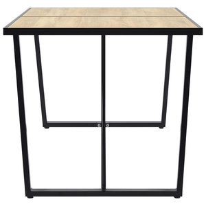 vidaXL Dining Table Oak Color 160x80x75 cm MDF