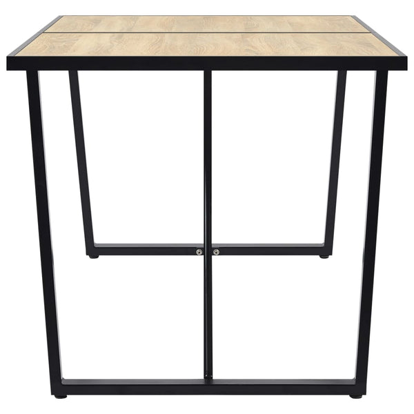vidaXL Dining Table Oak Color 160x80x75 cm MDF
