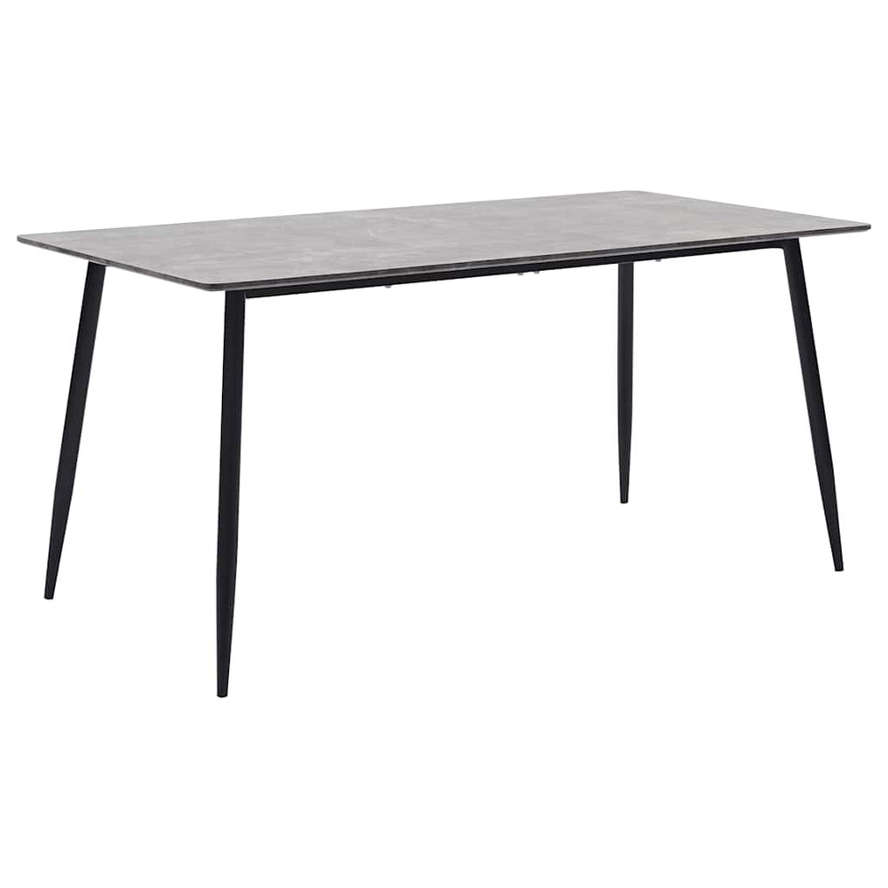 vidaXL Dining Table Grey 160×80×75 cm MDF