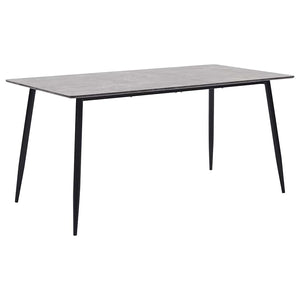 vidaXL Dining Table Grey 160×80×75 cm MDF