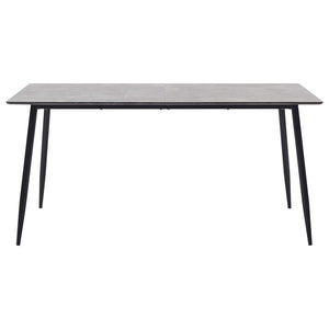 vidaXL Dining Table Grey 160×80×75 cm MDF