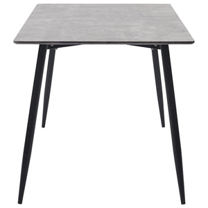 vidaXL Dining Table Grey 160×80×75 cm MDF