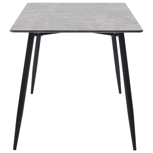 vidaXL Dining Table Grey 160×80×75 cm MDF