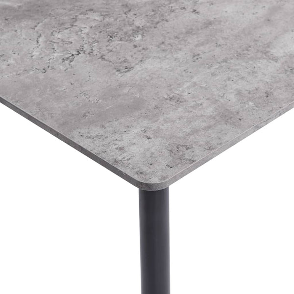 vidaXL Dining Table Grey 160×80×75 cm MDF
