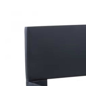 vidaXL LED Bed Frame Black Faux Leather 100x200 cm