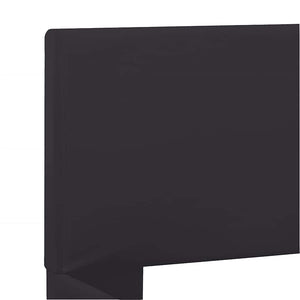 vidaXL LED Bed Frame Black Faux Leather 160 x 200 cm